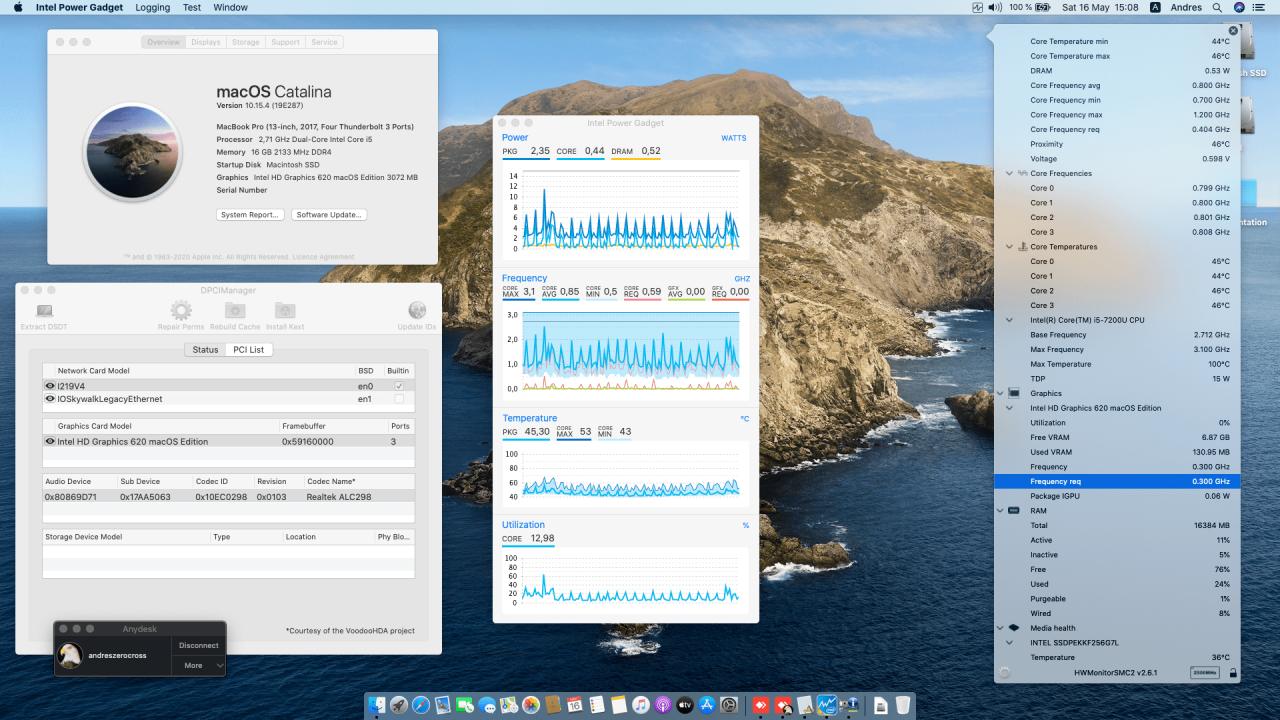 Success Hackintosh macOS Catalina 10.15.4 Build 19E287 at Lenovo Thinkpad 13 2nd Gen